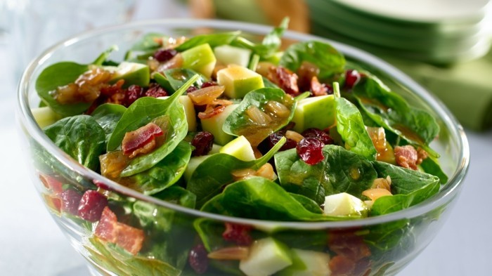 spinat salat fresh konsumieren