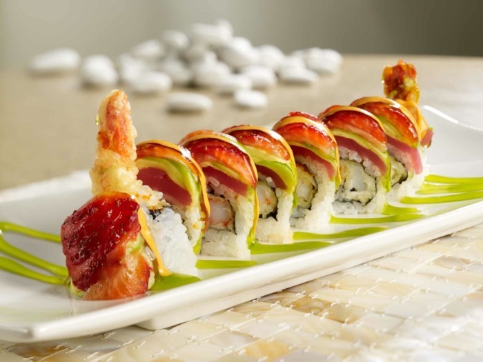 sushi essen und gesund leben fuehren