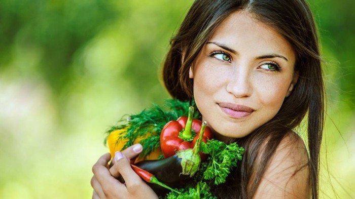 vegan abnehmen gemüse essen auberginen paprika chilli