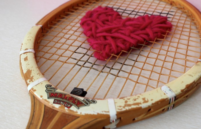 deko selber machen tennisschläger und nähen kombinieren