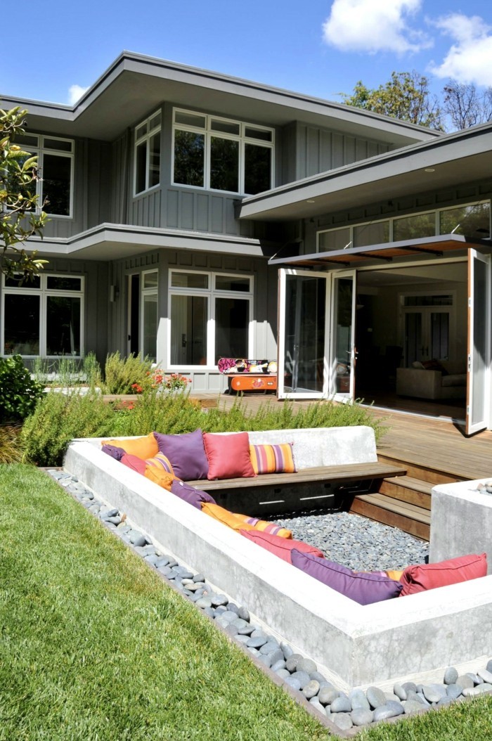 Garten Sitzecke - 99 Ideen, wie Sie ein Outdoor Wohnzimmer gestalten