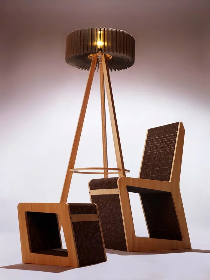 pappmoebel kartonmöbel bett aus karton kinderzimmer gestalten ideen diy ideen büro designer möbel