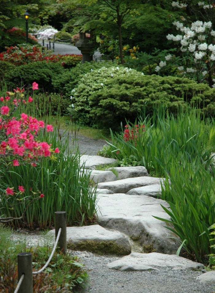 schöne gärten steingarten gestalten ideen