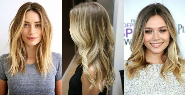 contouring strobing ombre haare blond lang mittellang