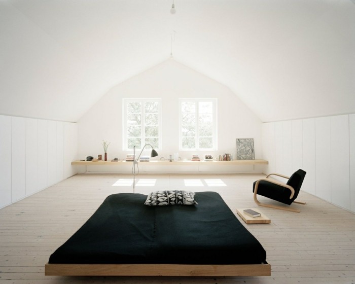 modernes wohnen schlafzimmer minimalistisch einrichten geräumig und stilvoll
