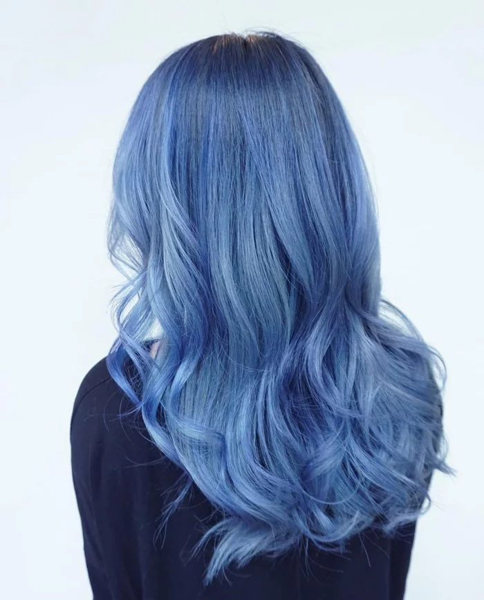 sommer frisuren 2017 blaue haare