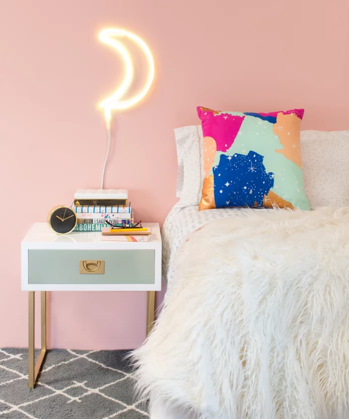 trendfarben 2017 millennial pink als wandfarbe im schlafzimmer