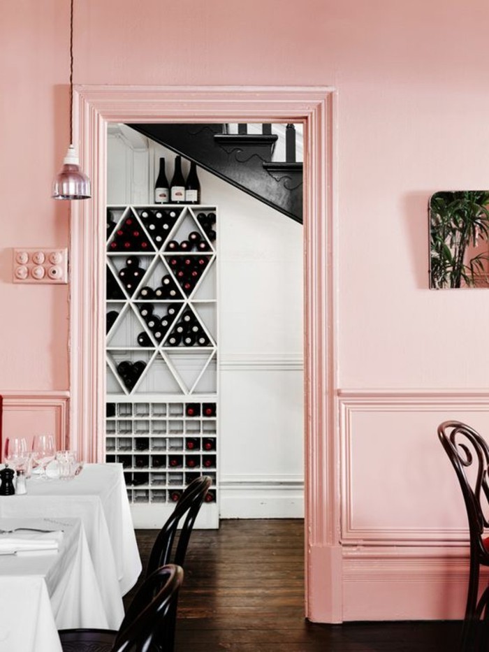 trendfarben 2017 millennial pink sanfte wandfarbe fürs esszimmer