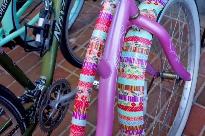 washi tape ideen fahrrad selber dekorieren