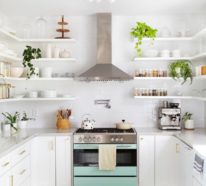 Moderne weiße Küche zeigt Stil und Eleganz, vereint Modernität und Funktionalität