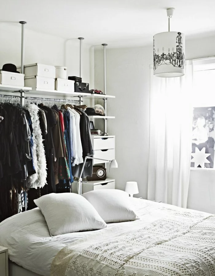stauraum im schlafzimmer idee wie man seine kleider aufbewahrt