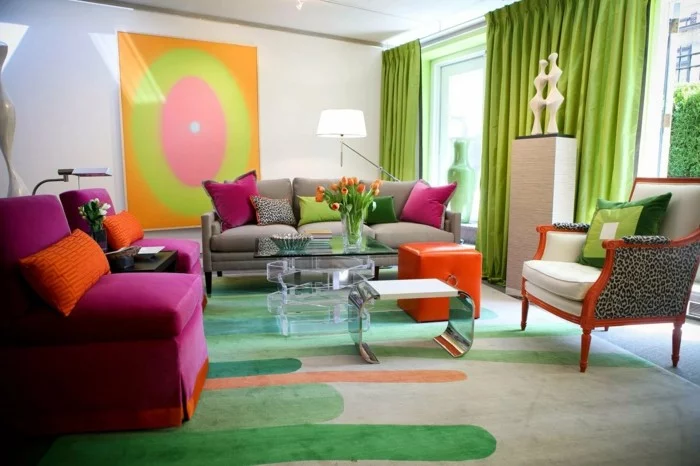 wohnideen wohnzimmer farbige dekoideen für den modernen wohnbereich
