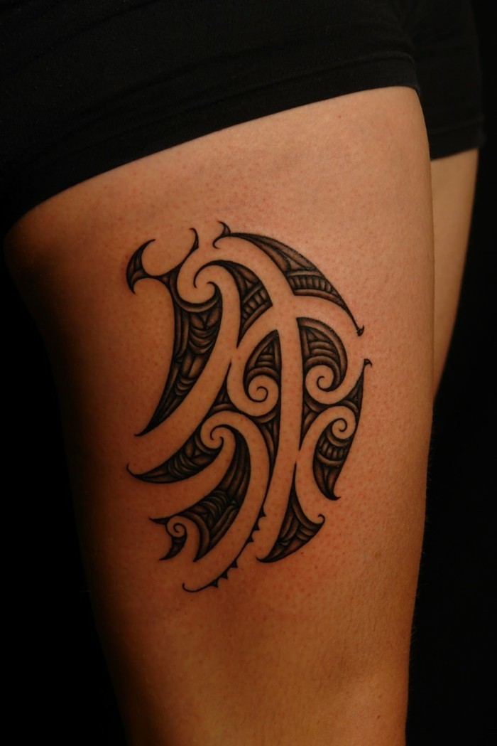 bein tattoo maori motive frauen tätowierung