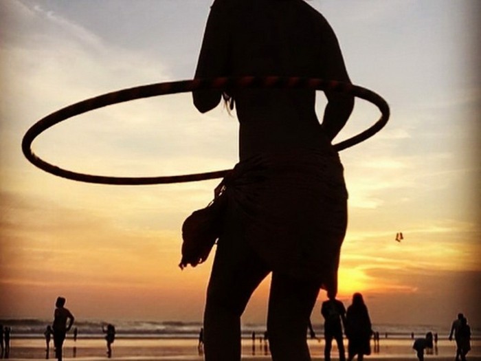 hula hoop reifen silhouette