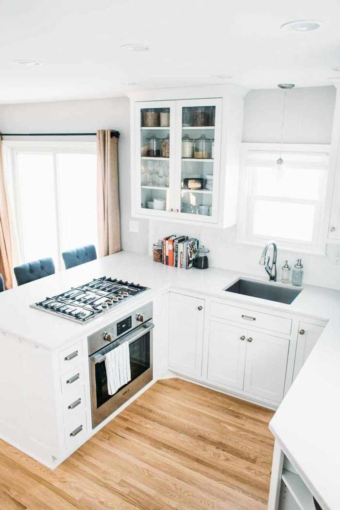 küche l-form kleine küche in weiß einrichten