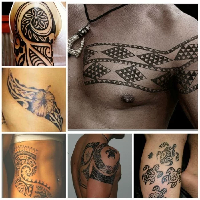 männer tätwierung maori tattoo ideen oberarm beine brust