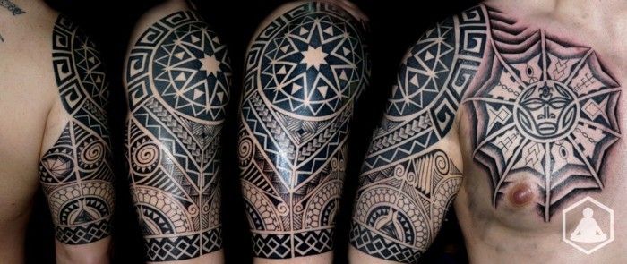 stern motiv maori tattoo ideen männer tätowierung