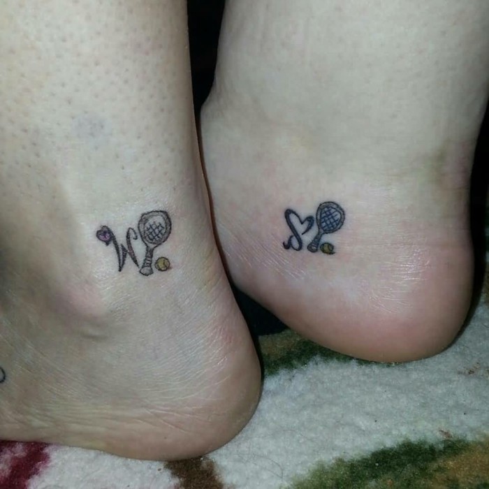 tattoo knöchel ideen für die beiden füße