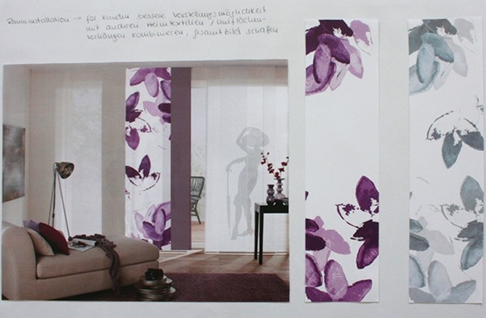 Textildesign elegante motive für das wohnzimmer
