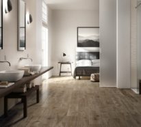 Fliesen in Holzoptik – Badezimmer wohnlich gestalten