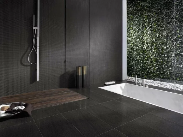ebenerdige dusche minimalistisches badezimmer design