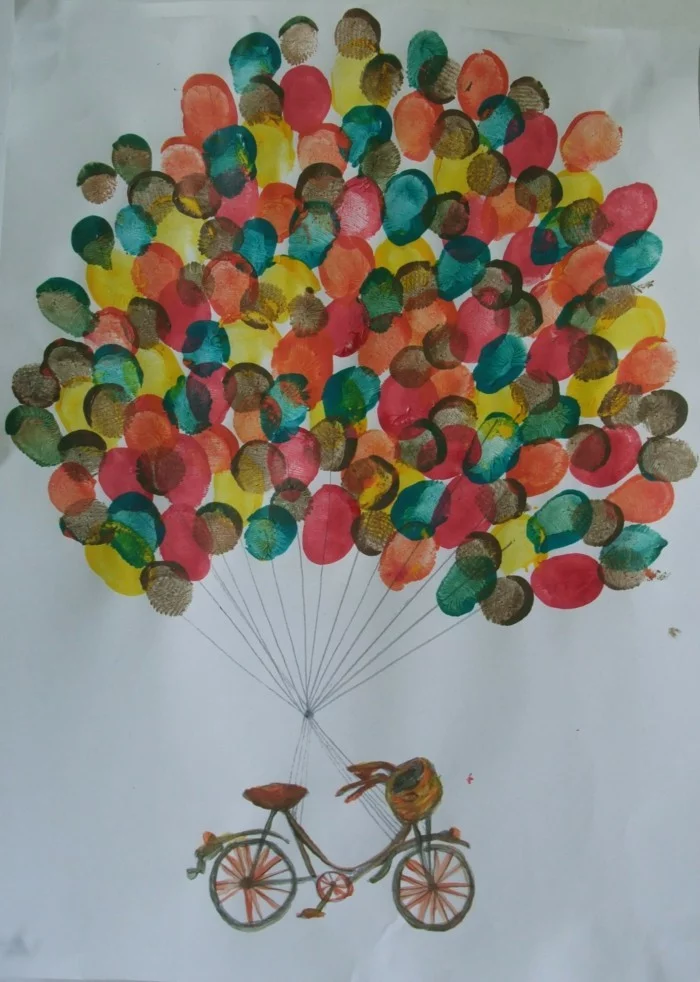fingerabdruck bilder farbige ballons