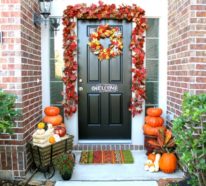 Über 50 einfache Herbst Deko Ideen für den Eingang, die Sie unter den Nachbarn beliebt machen