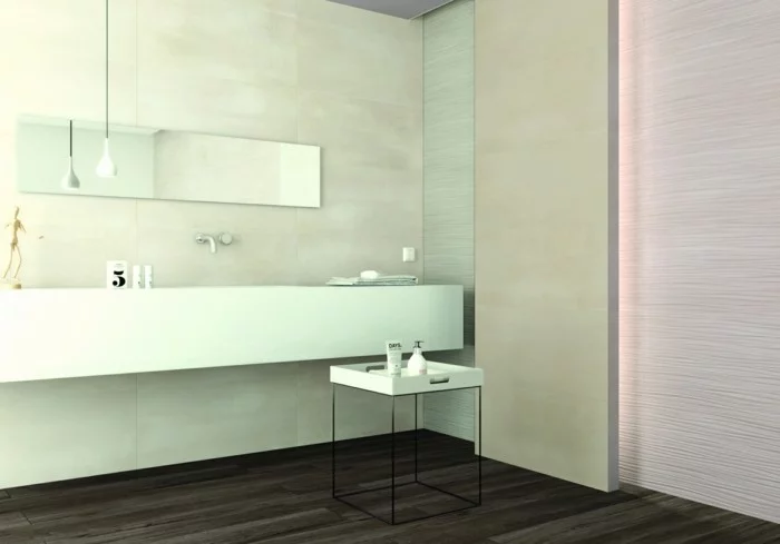 minimalistische badezimmereinrichtung