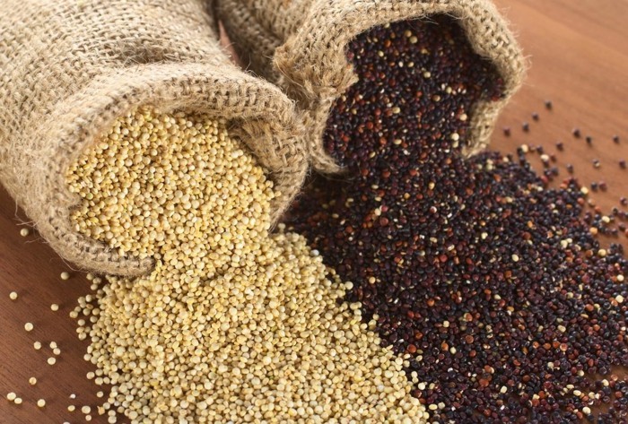 quinoa zubereiten körner sack