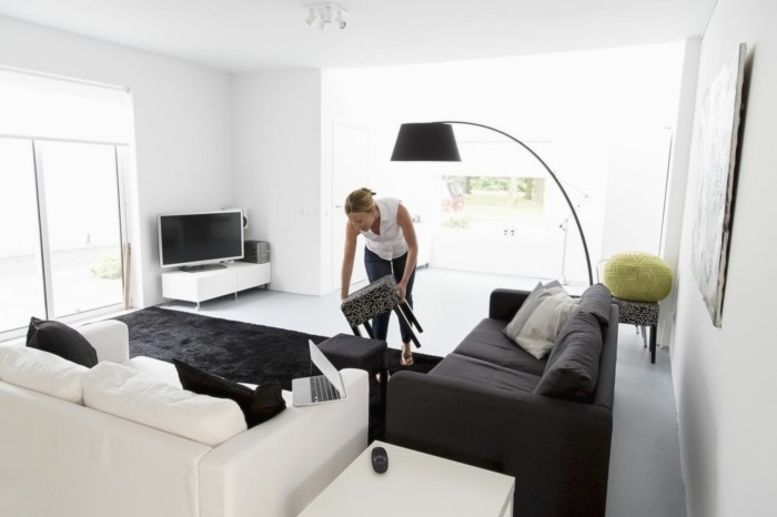 richtig aufräumen praktische tipps wohnzimmer