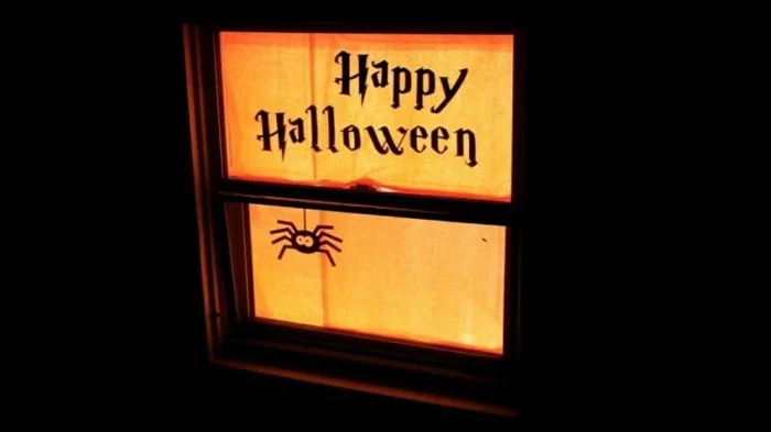 Fensterbilder basteln mit kindern halloween stimmung2