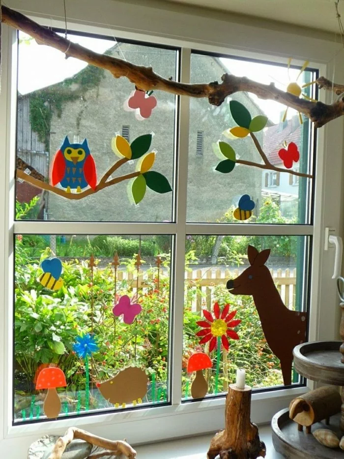 Fensterbilder basteln mit kindern