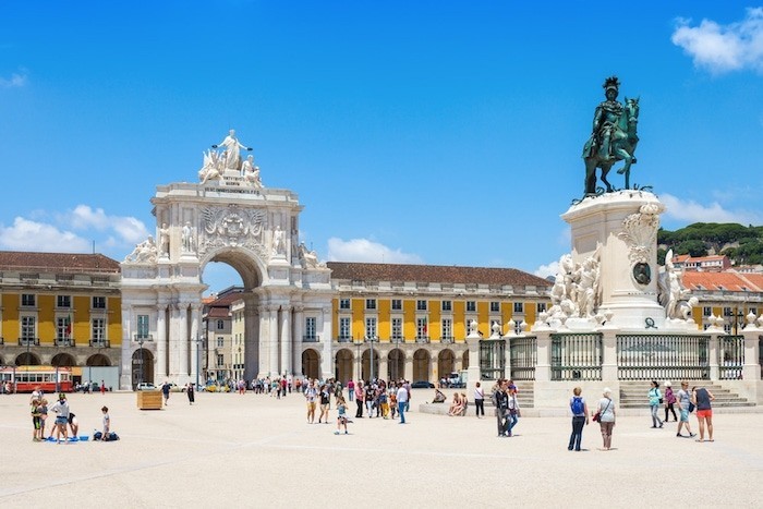 Lissabon Platz des Handels Sehenswürdigkeit