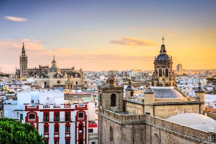 Panoramablick andalusische Hauptstadt Sevilla