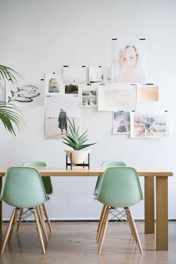 Pastellfarben modernes Home office