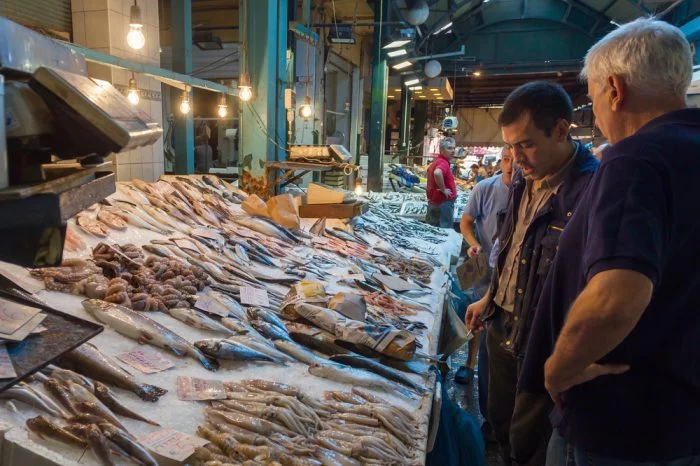Thessaloniki Fisch Markt