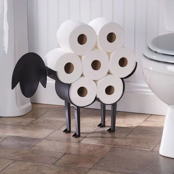 Edelstahlfigur DIY WC Papierhalter