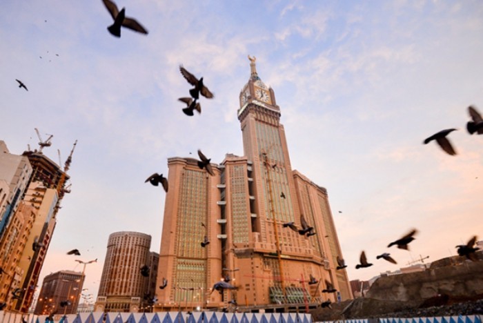 Mekka Royal Clock Tower dritthöchster Wolkenkratzer weltweit Mekka Saudi Arabien