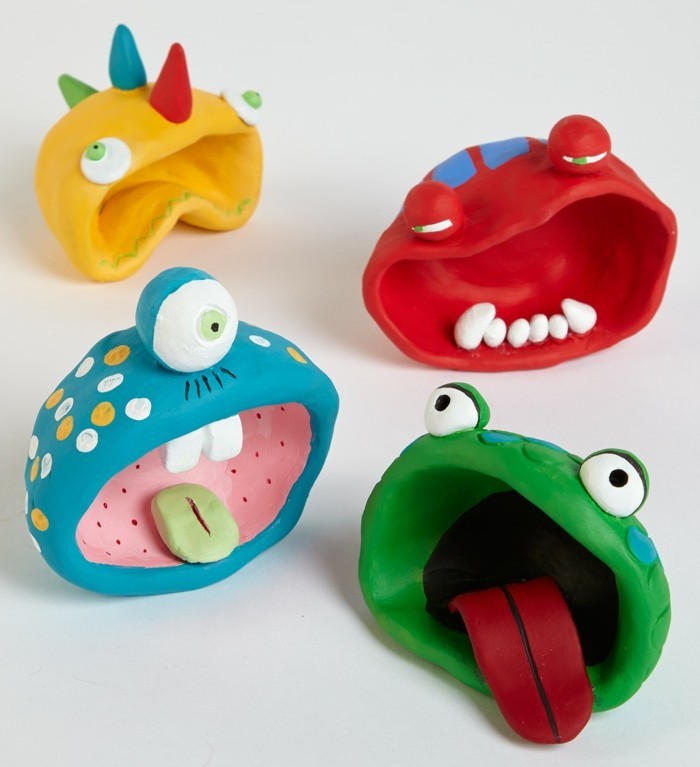 Toepferideen Toepfern Ideen mit Kindern DIY IDEEN monsterparty