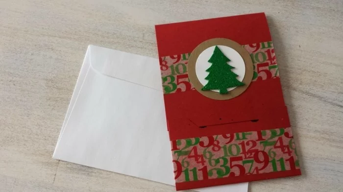 Weihnachtskarten selber basteln diy ideen basteln farbwirkung