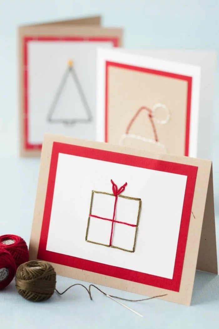 Weihnachtskarten selber basteln diy ideen coole bastelideen