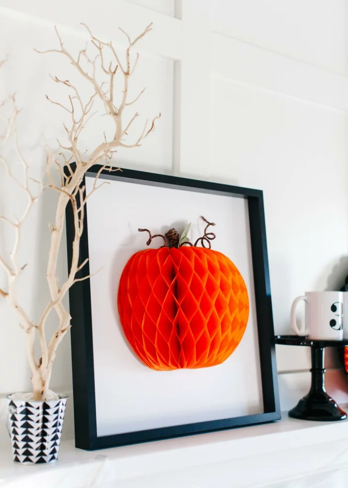 halloween basteln herbst deko diy deko ideen gesicht einmachglas 3D Bild