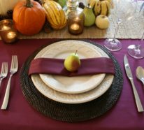 Hochzeit im Oktober- 69 Beispiele für Tischdekoration in Herbstfarben