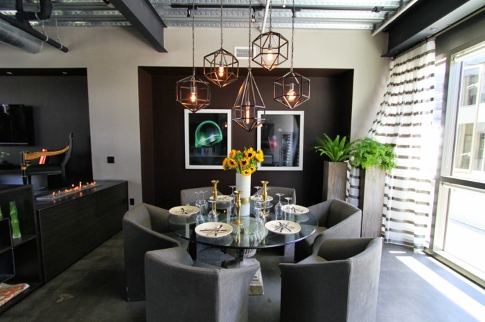 Wohnzimmerlampe im industriellen Stil - 50 Ideen, wie Sie