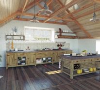 Küche mit Dachschräge – 50 Ideen für ein auffälliges Küchendesign