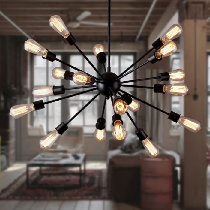 lampen design fabriklampen ausgefallener leuchter wohnzimmer