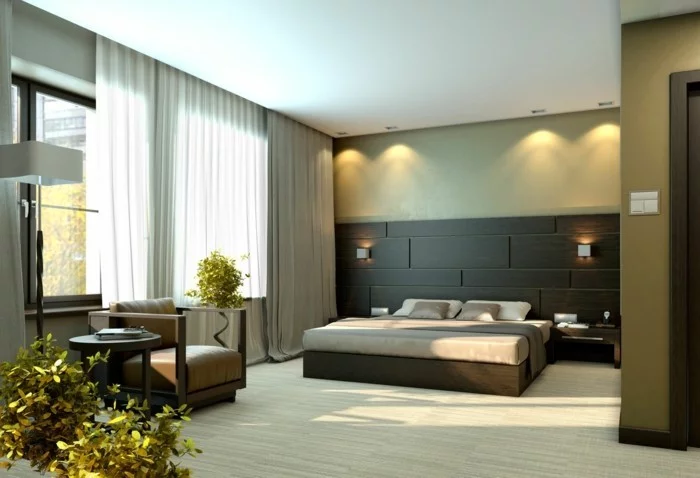 modernes schlafzimmer einrichten ideen neutrale farben