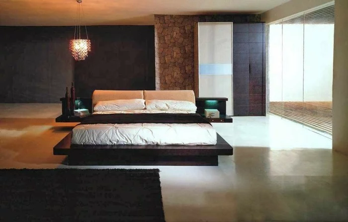 modernes schlafzimmer schlichte einrichtung und deko