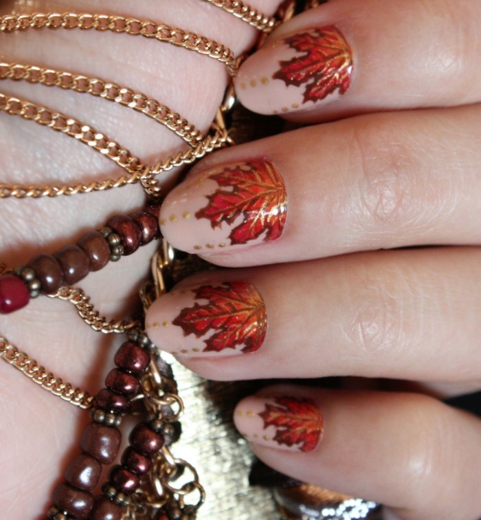 Fingernagel Design Nageldesign Herbst In 33 Beispielen