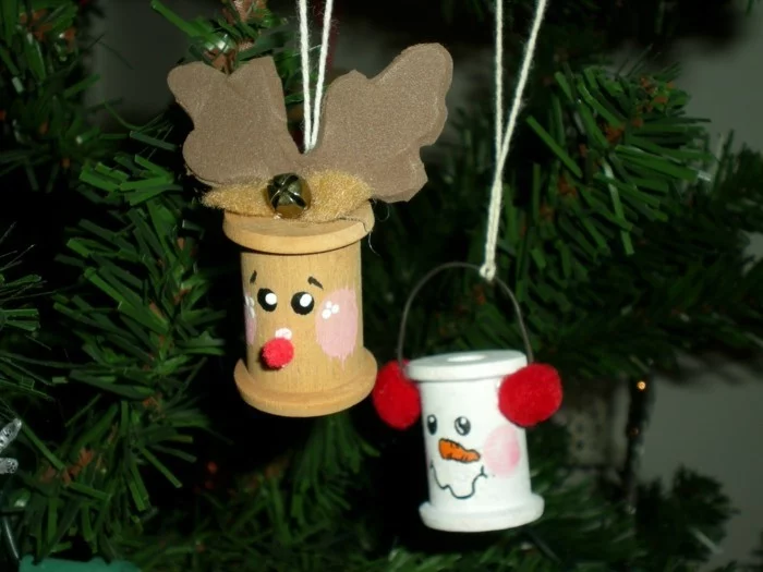 weihnachtsbasteln mit kindern grundformen upcycling ideen